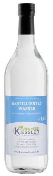 Brennerei Kessler - Destilliertes Wasser